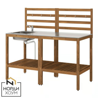 Кухня садовая с раковиной НЭММАРЁ (NAMMARO)
